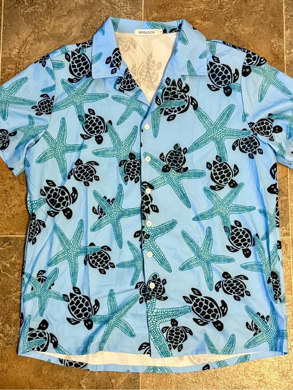 TURTLE STARFISH HAWAIIAN SHIRT